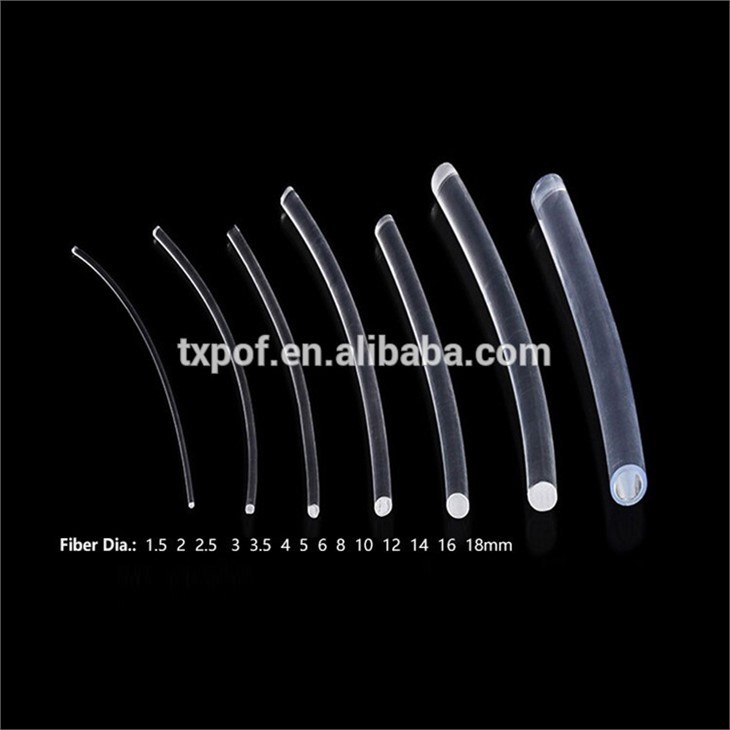 6.0mm polymer MMA side glow fiber optic 100meters per roll for lighting decoration (3)
